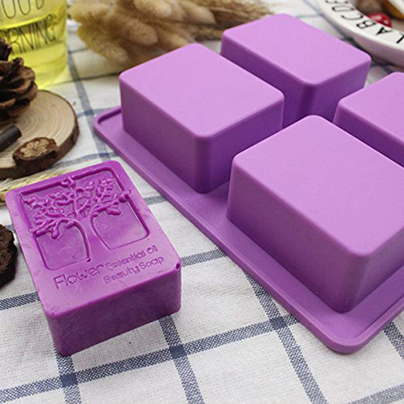 Bath Bomb Mold - Rectangle Life Tree Silicone Soap Mold