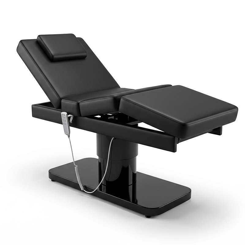 Wellness Spa And Salon - Black Minimalist 3-Motor Spa Massage Furniture