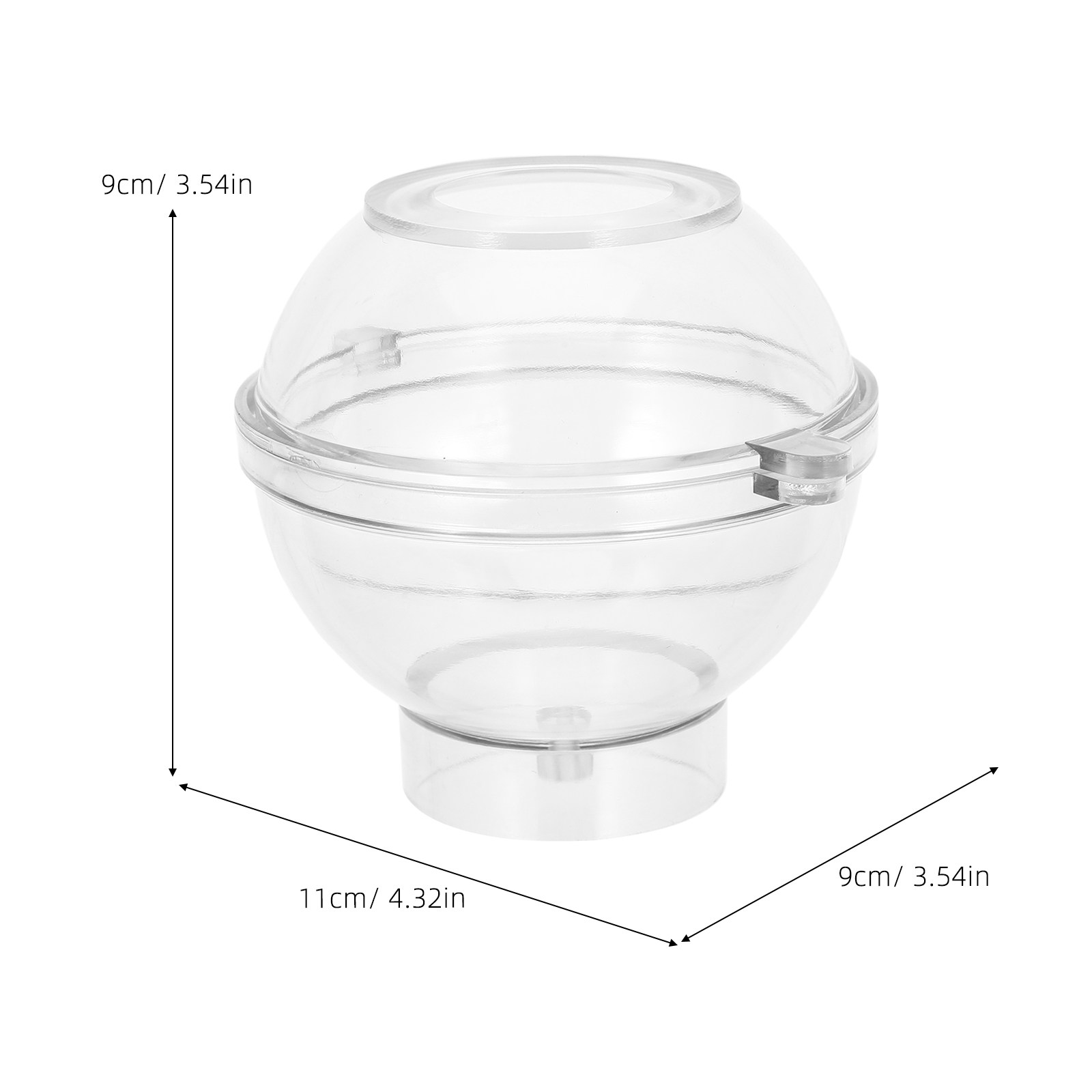 Acrylic Sphere Mold 8Cm Transp - Bath Bomb Mold recension och pris