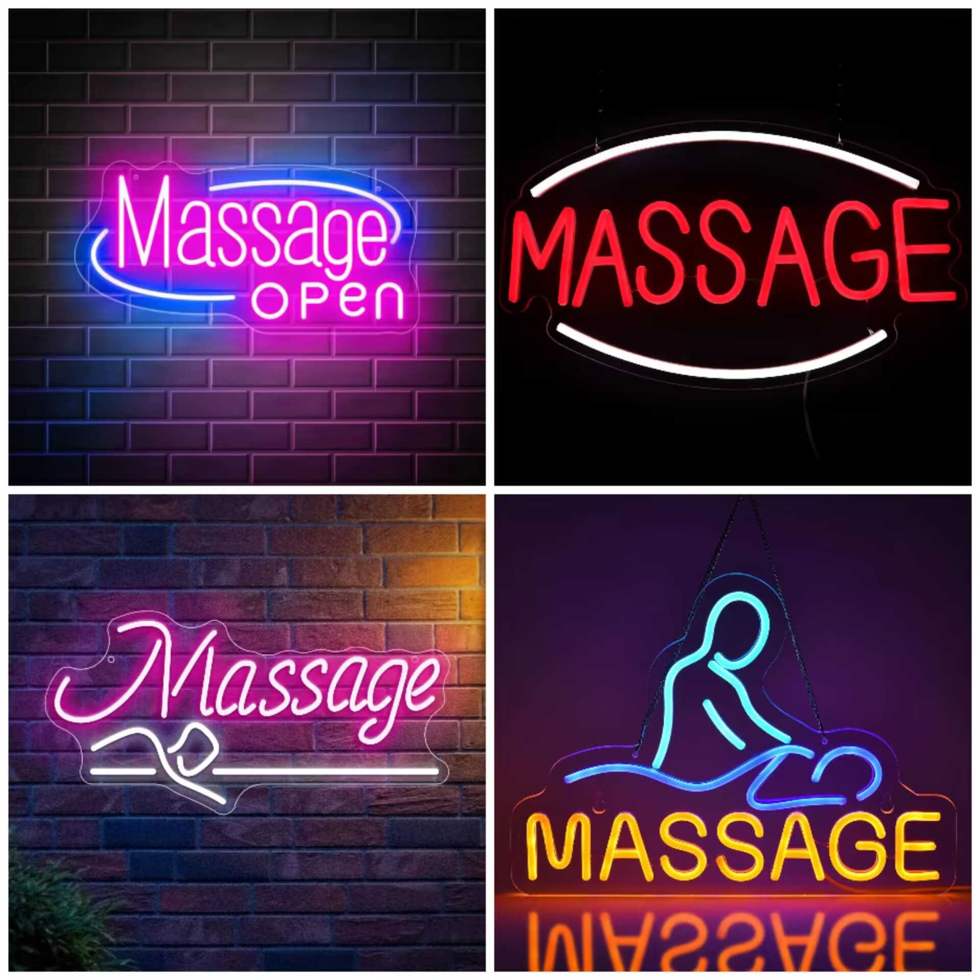 Massage Spa Open LED Neon Sign - Wellness Spa And Salon recension och pris