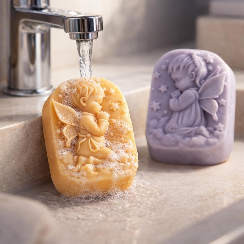 Angel Silicone Mold For Soap M - Bath Bomb Mold recension och pris