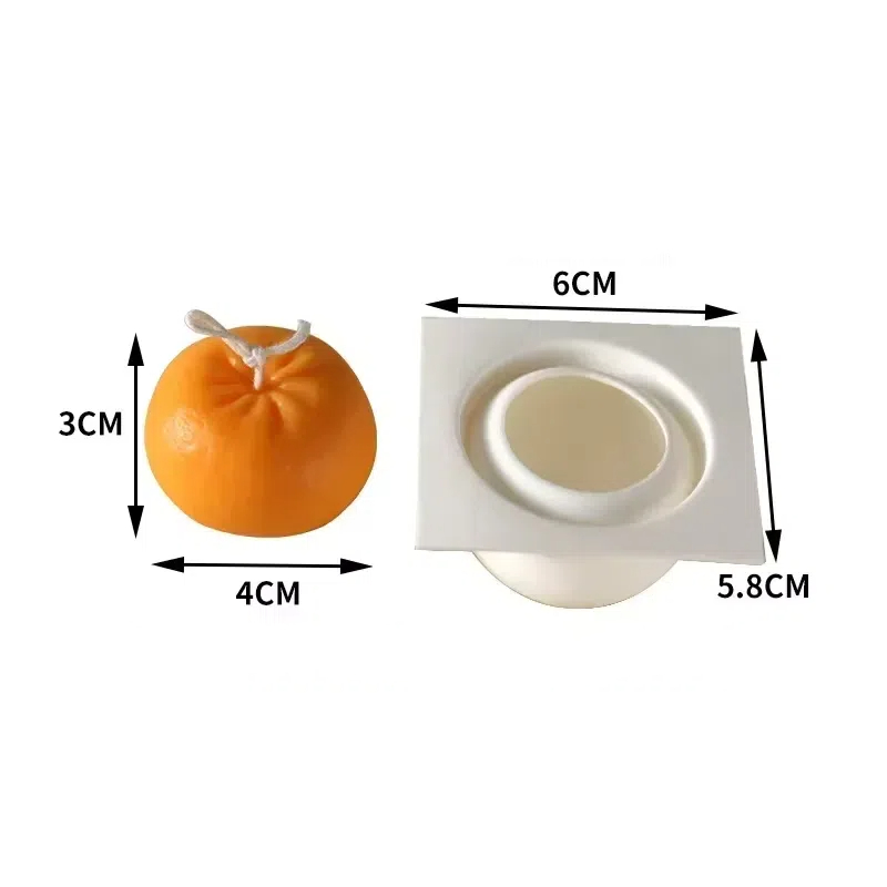 New 3D Orange Silicone Candle  - Bath Bomb Mold recension och pris