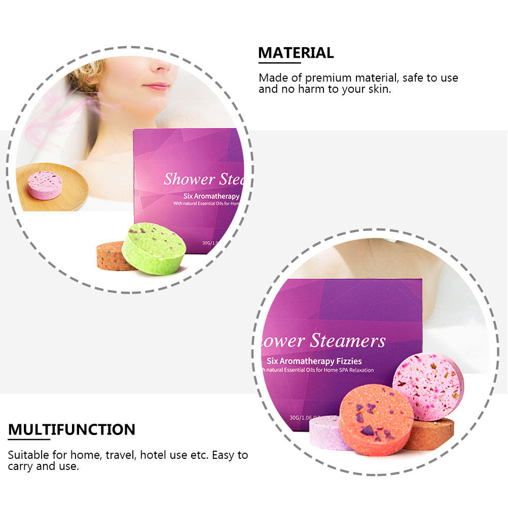 6Pcs Aroma Bath Tablets Essent - Shower Steamer Tablet recension och pris